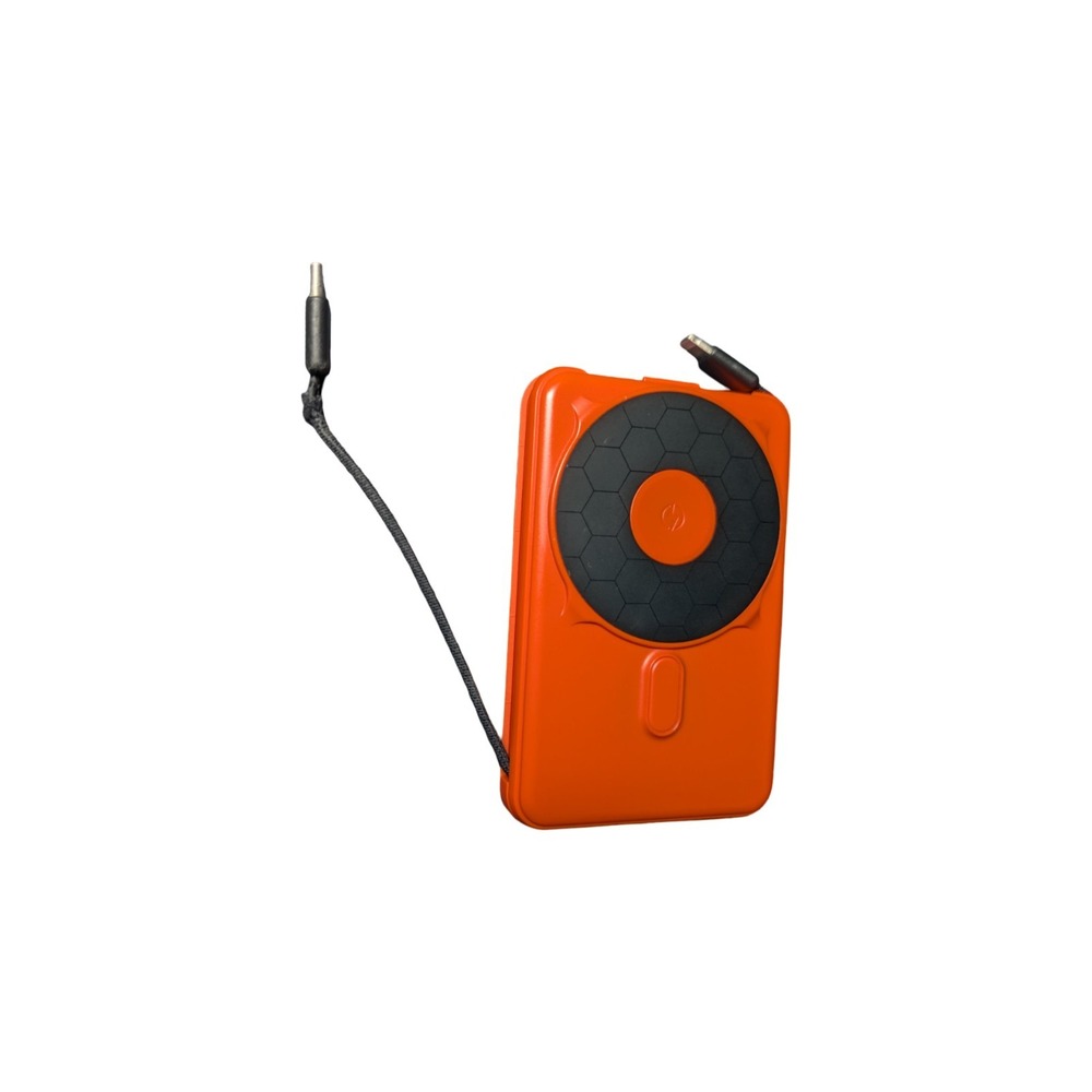 P5-Ux The Ridge Wallet - MAGSAFE 5 In 1 POWER BANK 10,000mAh 20w Orange ⬇️